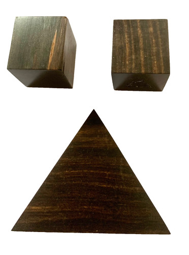 Cubes ebene macassar 1 - ebene,