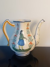Théière Porcelaine HR Henriot Quimper Vintage