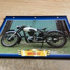 Norton 500 ES2 1952 fiche carte moto passion collection Atlas