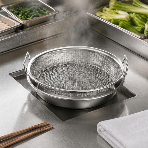 Panier vapeur rond inox - en,