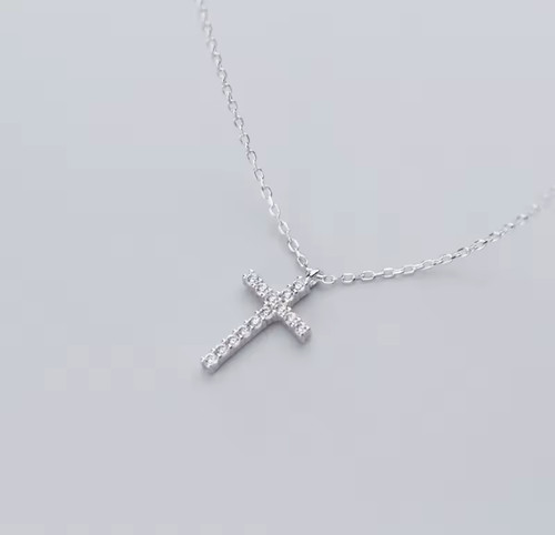 Collier croix argent - collier,