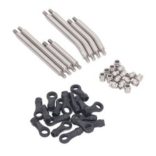 8Pcs RC Car Rod Link Set Stainless Steel Bent Rod Linkage Kit Replacement For