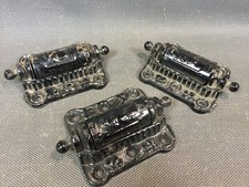 Lot de 3 anciennes charnières de porte battante en métal placard vintage neuves