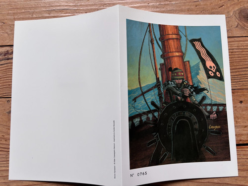 Carte double avec timbre - ,