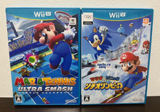 Mario Tennis Ultra Smash ,& Sonic At Sotchi Jeux Olympiques Set Nintendo Wii U