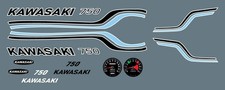 Décalcomanie à l'eau, KAWASAKI 750, maquette, 1:8, Heller, Nagano