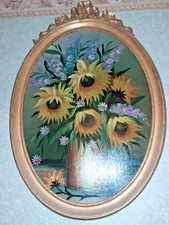 Tableau Peint Fleurs À