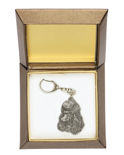 Poodle porte clés en argent - porte-clés,