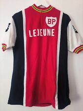 MAILLOT CYCLISTE VELO TRICOTS ROCHER LEJEUNE ACRYLIQUE VINTAGE TAILLE M/3 USé