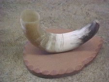 R Vintage Bull cow horn folk