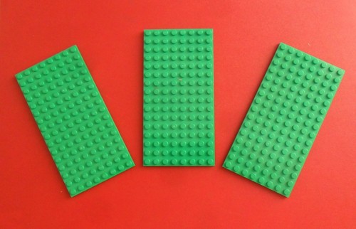 Lego plaques green 8 - 3, x