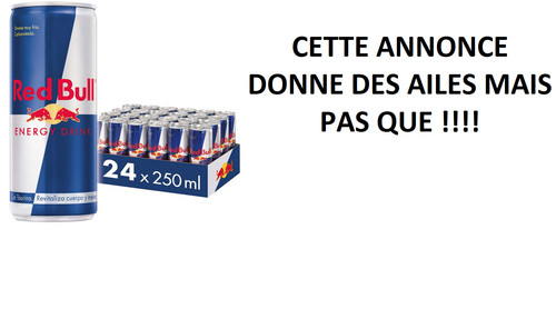 Canettes red bull - 24,