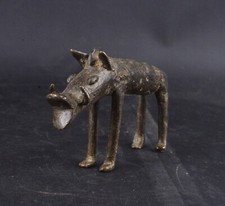 Statue phacochère de Côte d'Ivoire en bronze BP098