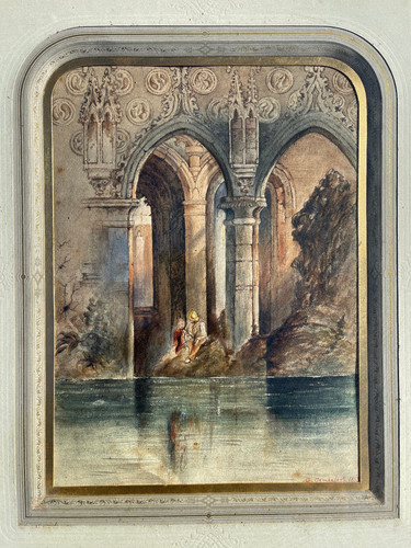Grande aquarelle romantique