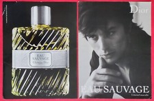 Publicité de Presse: Alain DELON pour le Parfum EAU SAUVAGE de Christian DIOR