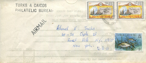 1980 turks caicos philatelic - caicos,
