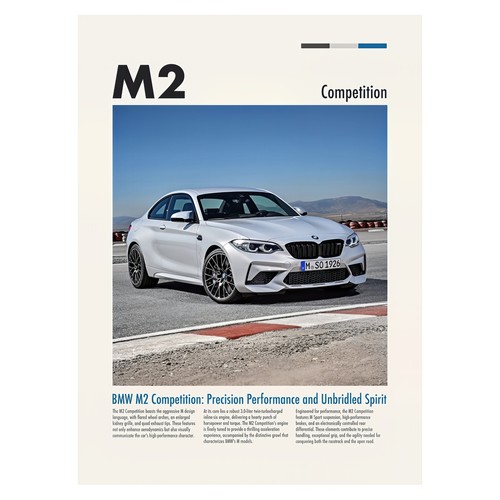 Affiche voiture bmw - bmw, m2