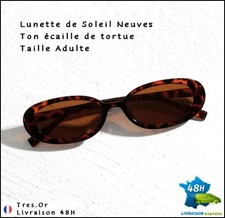 LUNETTES DE SOLEIL OVALES 💕 TON ÉCAILLE TORTUE ADULTE LIVRÉES EN 48H A DOMICILE