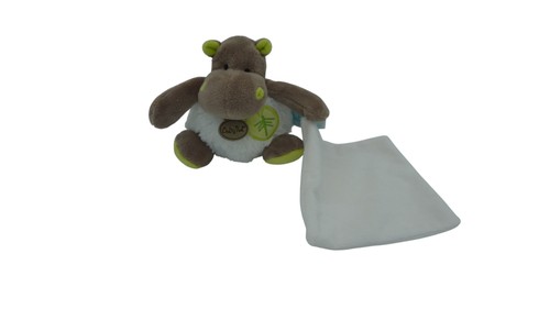 Peluche hippopotame mouchoir