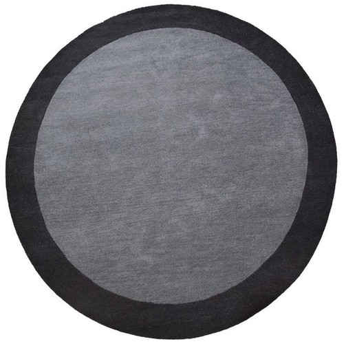 Tapis rond laine touffeté - tapis,