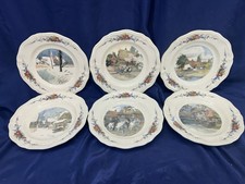 6 anciennes assiettes plates