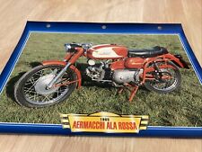 Aermacchi 172 cc Ala Rossa 1965 fiche carte moto passion collection Atlas