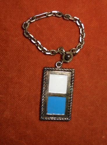 Porte clés argent - porte-clés, émaillé