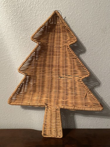 Christmas tree shaped wicker - tree,