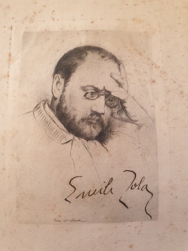 Emile zola portrait gravure - emile,