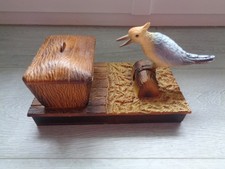 ANCIEN DISTRIBUTEUR A CIGARETTES MECANIQUE OISEAU VINTAGE 60/70