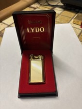 Briquet Hadson LYDO doré – Vintage – Butane – Avec boîte – Excellent état
