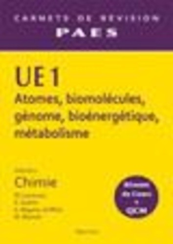 Ue1 chimie vol - chimie, paces
