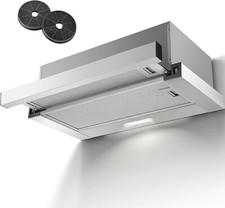 KICHPOWER 60 cm hotte télescopique hotte écran plat 620 m³/h évacuation/circulation d'air