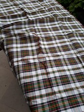 coupon de soie tissé motifs Madras ancien XIX N° B