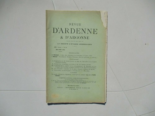 Revue ardenne d argonne - d'ardenne, d'argonne