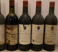 vin 5x Château ANDRON BLANQUET 1952+2x 1956+2x 1957 Saint Estèphe Bordeaux rouge