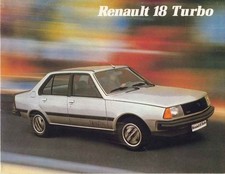 Catalogue brochure Renault 18 Turbo 1982 Espagne Espana