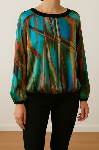 Blouse fluide imprimée