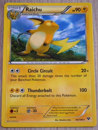 Carte pokémon raichu - ,