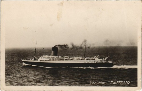 Cpa paquebot pasteur ships - pasteur,
