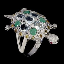 925 Bague en Argent Ovale