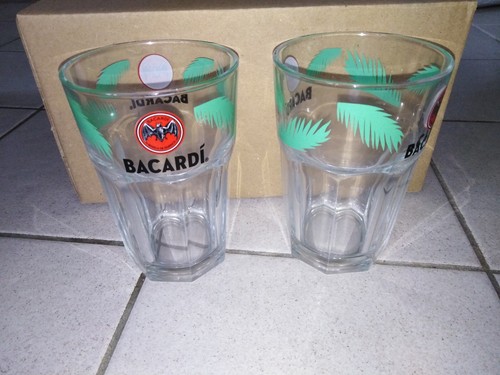 Nouveaux verres rhum - nouveaux, bacardi
