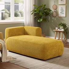 Yellow Upholstered Chaise