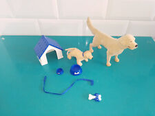 1703246 figurine poupée barbie mattel doll ancien vintage chien chiot labrador