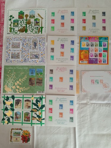 France lot blocs - france, blocs-feuillets