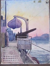 AQUARELLE ORIGINALE 1908