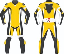 Combinaison cuir moto course personnalisée