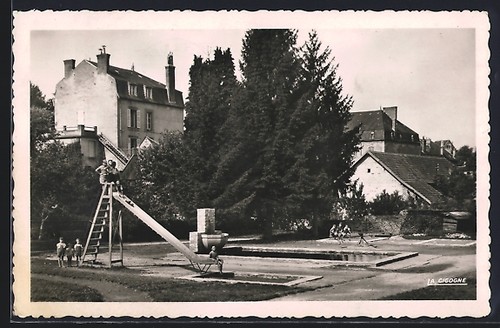 Cpa saint yrieix - saint-yrieix,, jardin