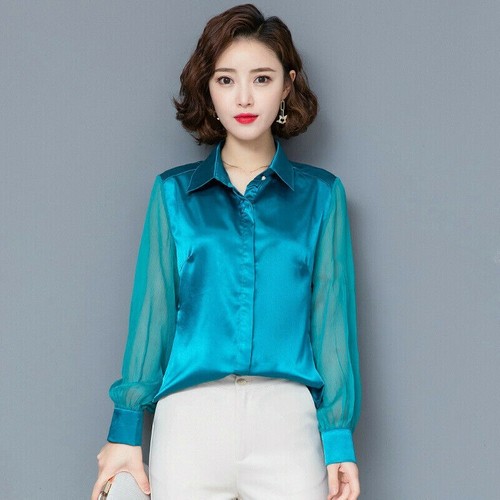 Femme satin chemisier - satin,