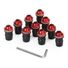 10x vis de carénage fixation aluminium 5mm x 15 carénage panneau rouge moto'